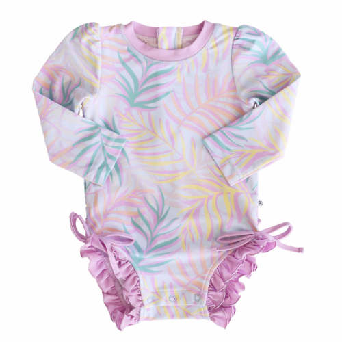 Long Sleeve Rash Guard With Ruffle Bottom | Best Sellers
