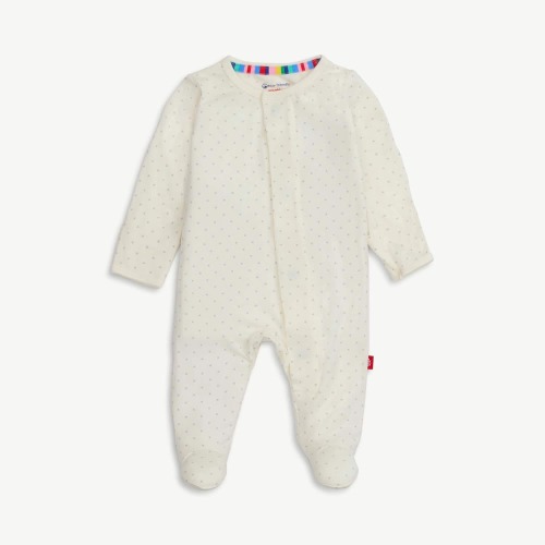 pin dot cream modal magnetic parent favorite footie – Magnetic Me