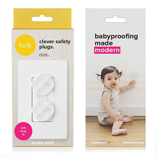 Bink | Award Winning Outlet Safety Plug Covers | x24 Pack (White) - white