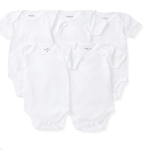 Bee Essentials Organic Short Sleeve Baby Bodysuit 5 Pack | Burt's Bees Baby®