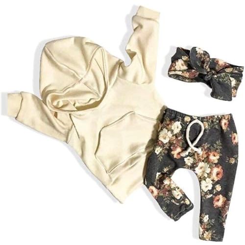 Baby Girl Outfit Toddler Girl Clothes Long Sleeve Sweatshirt and Floral Pants Baby Girl Fall Clothes