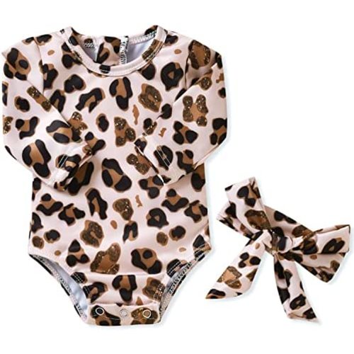 Aalizzwell Baby Girls One Piece Long Sleeve Swimsuit