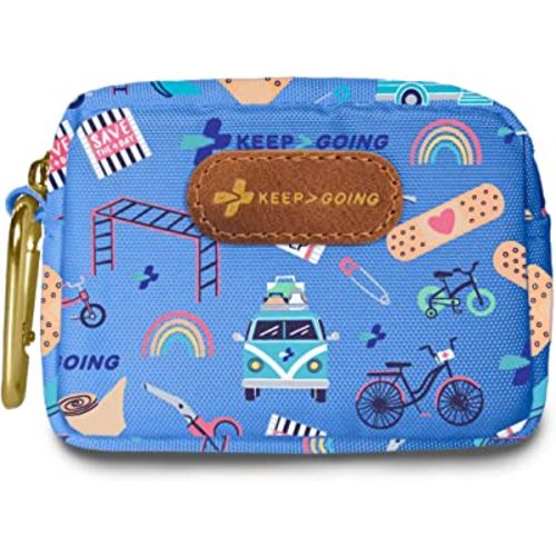 KEEP>GOING KeepGoing Small Travel First Aid Kit Kids – 60 Pc. Mini First Aid Kit for Purse, Diaper Bag, & Backpack with Latex-Free Bandages – 4 Oz., & 4.5 x 3.5 x 2 In, TSA-Approved