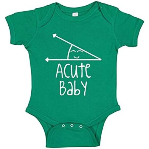 Acute Baby Romper Math Humor Angle Obtuse Premium Infant Clothing