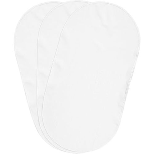 Boppy Changing Pad Liners, Pack of 3, White, Soft Terrycloth with Waterproof Backing Makes Wiggly Diaper Changes Easier and Comfy, For Quicker Cleanup of Changing Pads, Machine Washable and Dryable