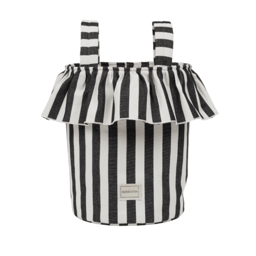 Basket Rayas - Black + White - Minicoton