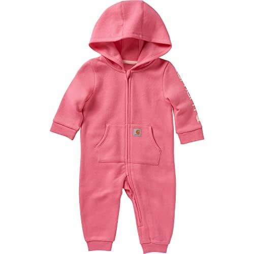 Carhartt baby-girls Long-sleeve Fleece Zip-front Hooded Coverall