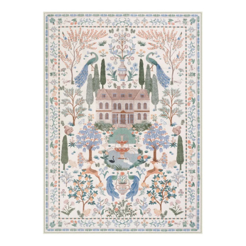 6x9’ - Beige - Maison Washable French Manor Floral Area Rug