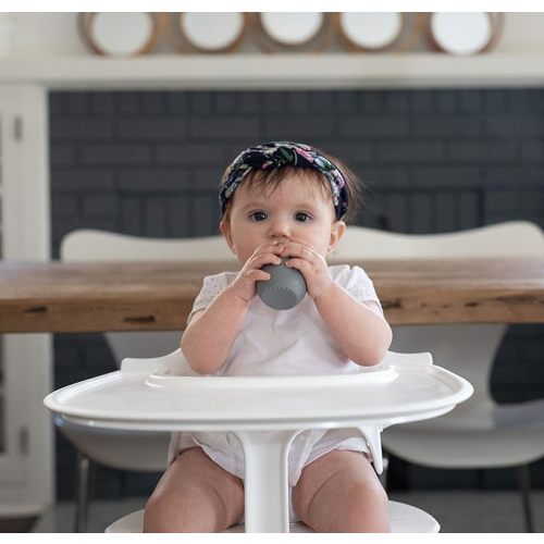 ezpz Infant Cup (4 to 6 Months + | Sage) - 100% Silicone Open Tiny Cup - Training Cup for Babies - Designed by a Pediatric Feeding Specialist - Baby Led Weaning Essentials & Baby Gifts