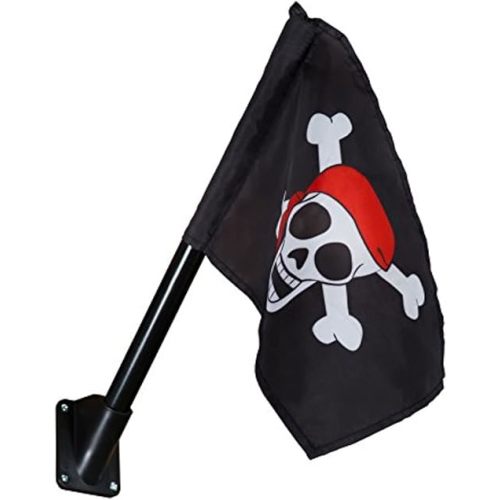 Gorilla Playsets 09-1014-P Pirate Flag Swing Set Accessory with Mounting Hardware, Black