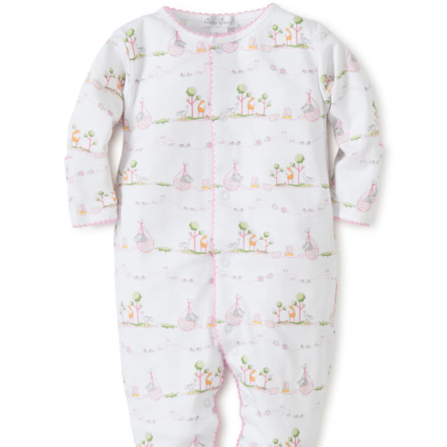 Noah's Pink Print Footie