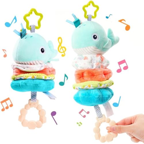 Jollybaby Baby Musical Pull String Hanging Toy