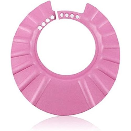Baby Safe Shampoo Shower Bathing Protection Soft Shower Cap Hat Wash Hair Shield for Children Kids (Pink)