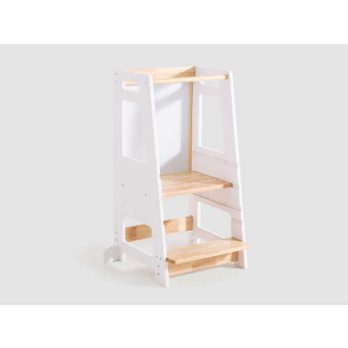 HARPPA Nordo | Safe & Stable Toddler Kitchen Wood Tower - Perfect for Cooking & Learning, Montessori Towers, Kitchen Chair, Best Presents for 2 year old, Kitchen Learning Tower, Helper Stool For Kitchen, Best Learning Towers, Montessori Stool, Montessori