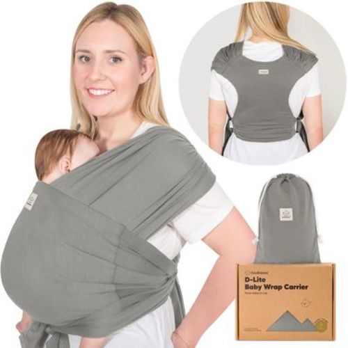 KeaBabies D-Lite Baby Wrap Carrier, Adjustable Baby Carrier, Baby Sling, Newborn, Infant, Toddler 7-44lbs (Peacock Green)