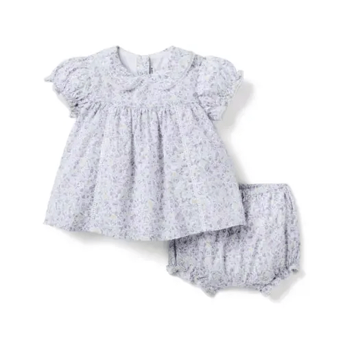 Collections Seashell Ecru Ditsy Floral Baby Ditsy Floral Matching Set by Janie and Jack