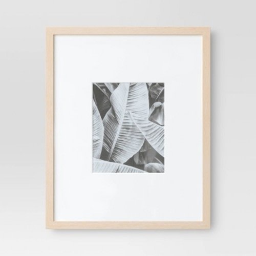 Poster Frame Light Wood - Threshold™, Size: 16" x 20" Matted to 8" x 10"