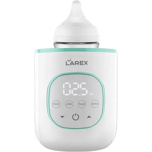 LAREX Bottle Warmer, Fast Baby Bottle Warmer for Breastmilk and Formula, with Timer and Accurate Temp Control, 8-in-1 Baby Milk Warmer BPA Free with Digital Display, Bottle Warmers for All Bottles