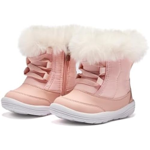 BMCiTYBM Toddler Snow Boots Baby Boys Girls Winter Warm Boots Infant High Top Shoes Faux Fur Bootie for Cold Weather Outdoor