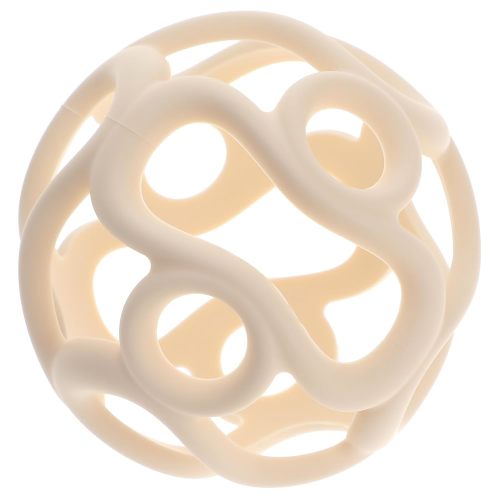 Silicone Teething Ball Toy, Tactile Sensory Ball Toy for Babies, Easy to Hold Design, Stretchy, Squisly, Soft (Dark Pink)