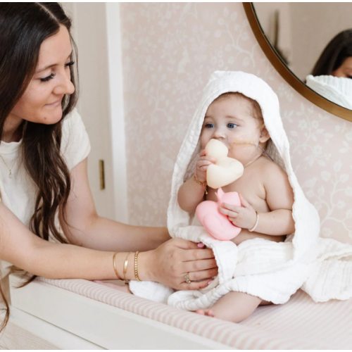 Bath - Infant Hooded Towel - White