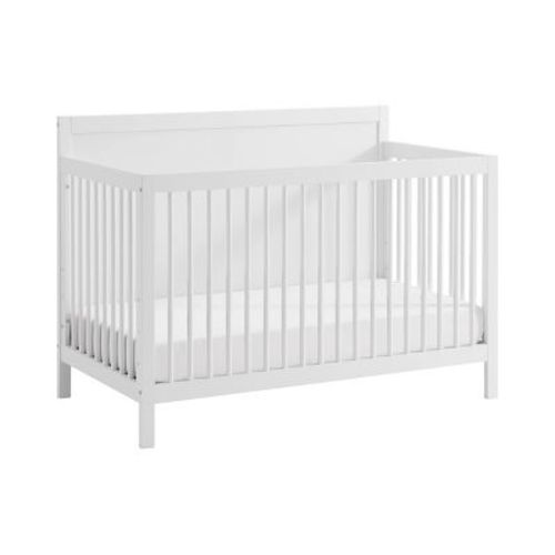 Soho Baby Essential 4-in-1 Convertible Crib With Panel Headboard - White