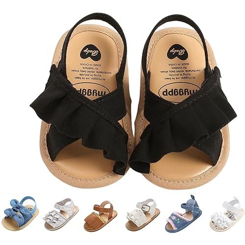 Baby Girls Sandals Summer Shoes Outdoor First Walker Toddler Girls Shoes for Summer
