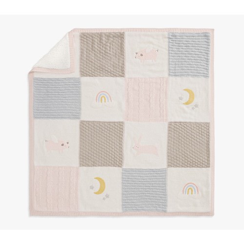 Oversized Heirloom Animals Baby Blanket Collection