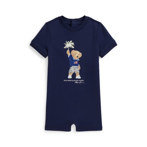 Sparkler Bear Cotton Graphic Romper, 9M
- Only 1 left