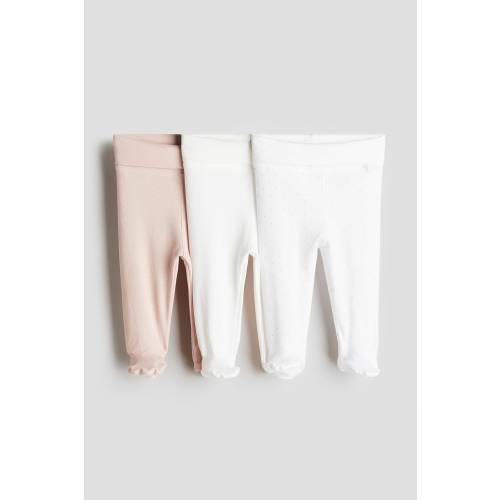 3-PACK FOLDOVER-WAIST LEGGINGS