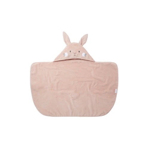 MORI Bunny Hooded Towel, Blush