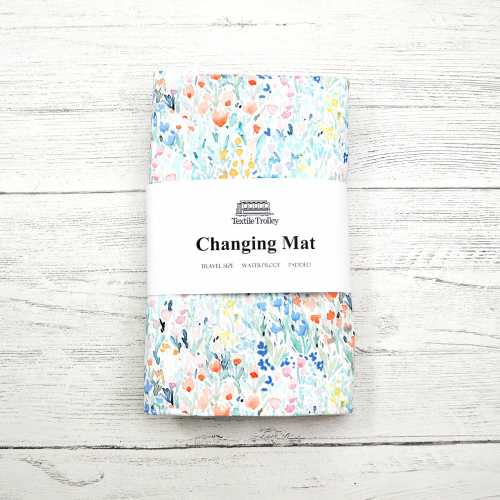 Baby Change mat, unique baby gift, travel changing pad, waterproof changing mat, floral changing mat, flowers changing pad, baby shower gift