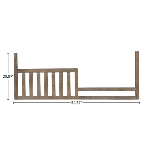 Leland 54" Wide Traditional Toddler Guard, Sandwash Gray
