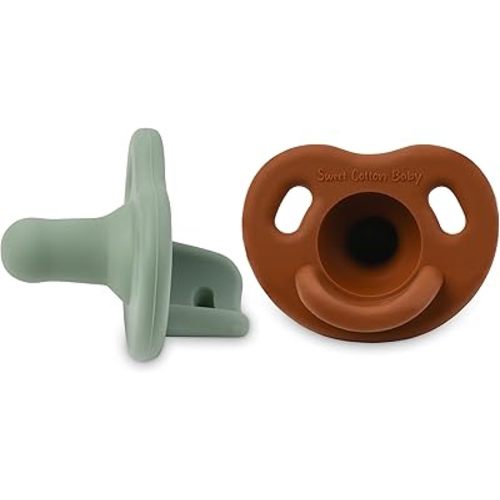 Soft Silicone Pacifiers – BPA-Free, One-Piece Soothie Design for Newborns & Toddlers 0–36 Months