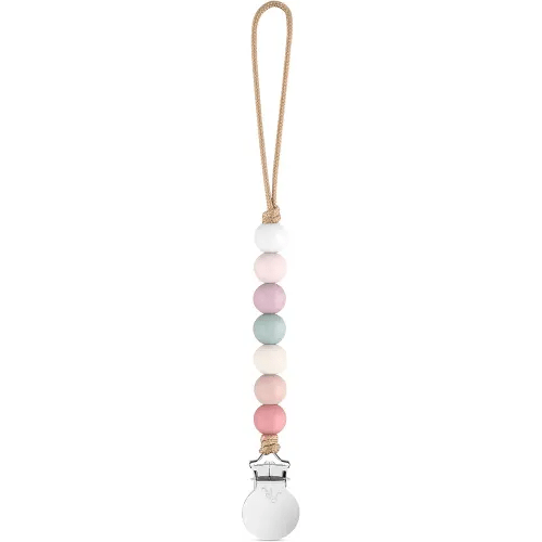 Ryan & Rose Pacifier Clip Georgia - Silicone Pacifier Clip baby boy baby girl binky paci clip baby pacifier holder binkie clip binky clips newborn baby care baby pacifier clip (Blossom)