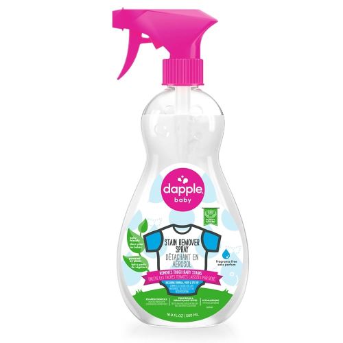 Dapple Baby Stain Remover Spray, Baby Safe and Plant Based, Natural Stain Remover, Removes Tough Baby Stains, Fragrance Free Scented - 500ml, 16.9 Ounces
