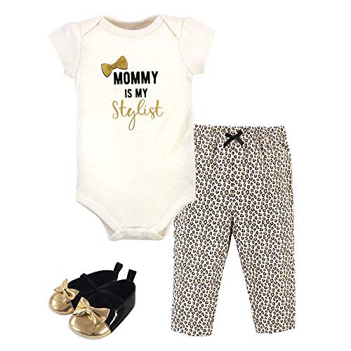 Little Treasure Unisex Baby Cotton Bodysuit, Pant and Shoe Set