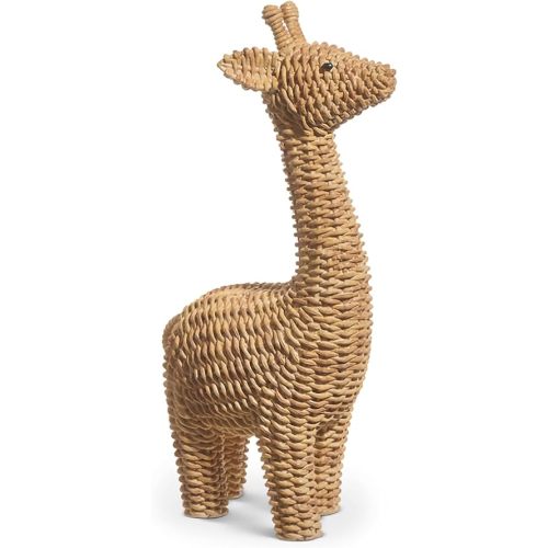 RAZ Imports Decorative Animal Tabletop Figurine 11.75 Inch Resin Woven Giraffe