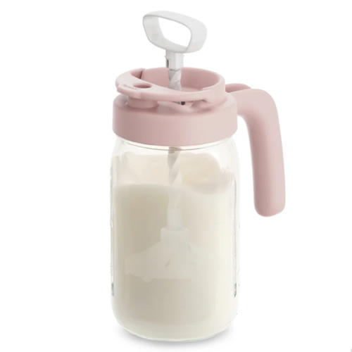 Glass Formula And Breastmilk Mixing Pitcher with Mixing Handle
