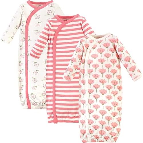 Touched by Nature Baby Girls' Organic Cotton Kimono Gowns