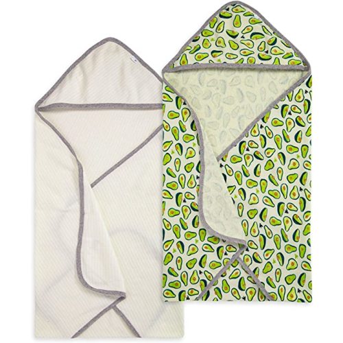 Burt's Bees Baby - Hooded Towels, Absorbent Knit Terry, Super Soft Single Ply, 100% Organic Cotton