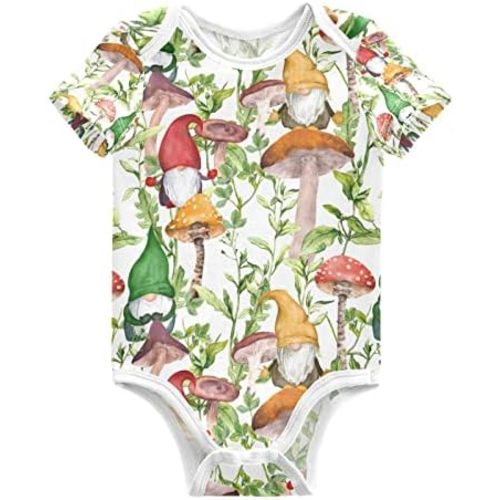Baby Bodysuits Cute Cats Short Sleeve Cotton Baby Suits for Boys Girls 0-24 Months