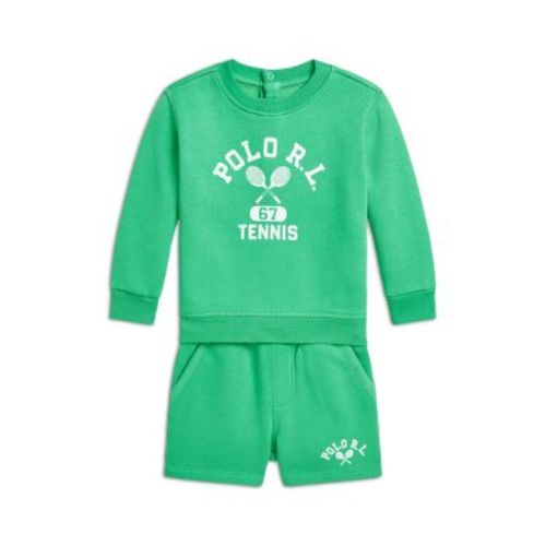 Ralph Lauren Boys' Logo Fleece Sweatshirt & Short Set - Baby