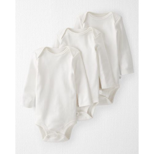 3-Pack Organic Cotton Bodysuits