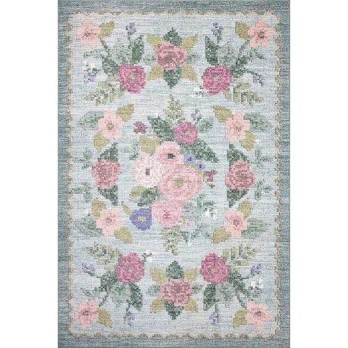 Loloi Rifle Paper Co. Rosa Collection RSA-02 Sky 7'-6" x 9'-6" Area Rug