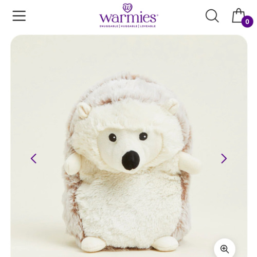 Warmies Hedgehog Stuffed Animals | Weighted Hedgehog Plush