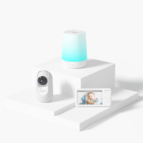 Momcozy Smart Baby Sound Machine and One Baby Monitor Bundle