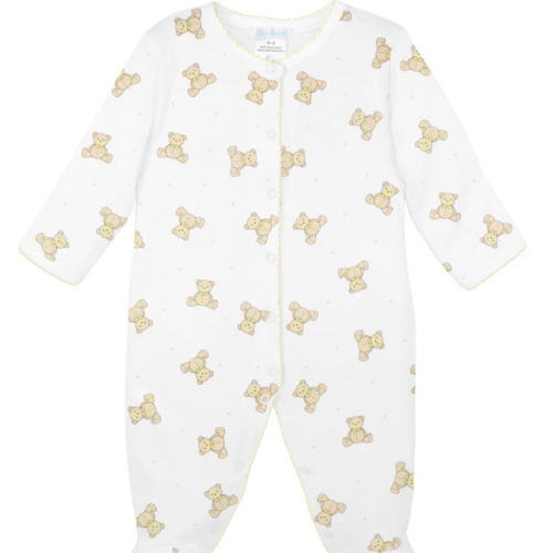Teddy Bear Printed Footie | Baby Unisex