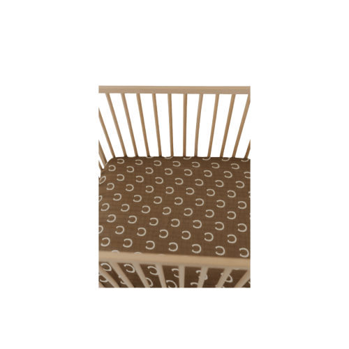 Muslin Crib Sheet - Giddy Up