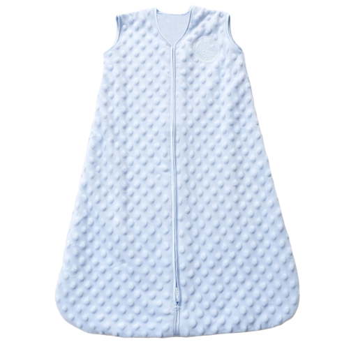 HALO SleepSack Wearable Blanket, Plushy Dots Velboa, Blue, Boys, Infant, Small, 0-6 Months